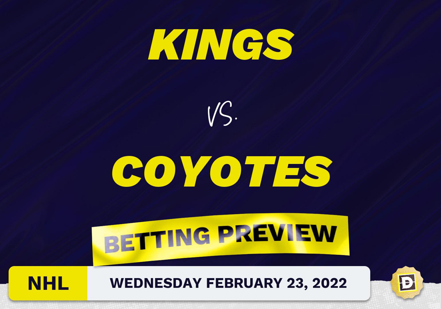 Kings vs. Coyotes Predictions and Odds - Feb 23, 2022