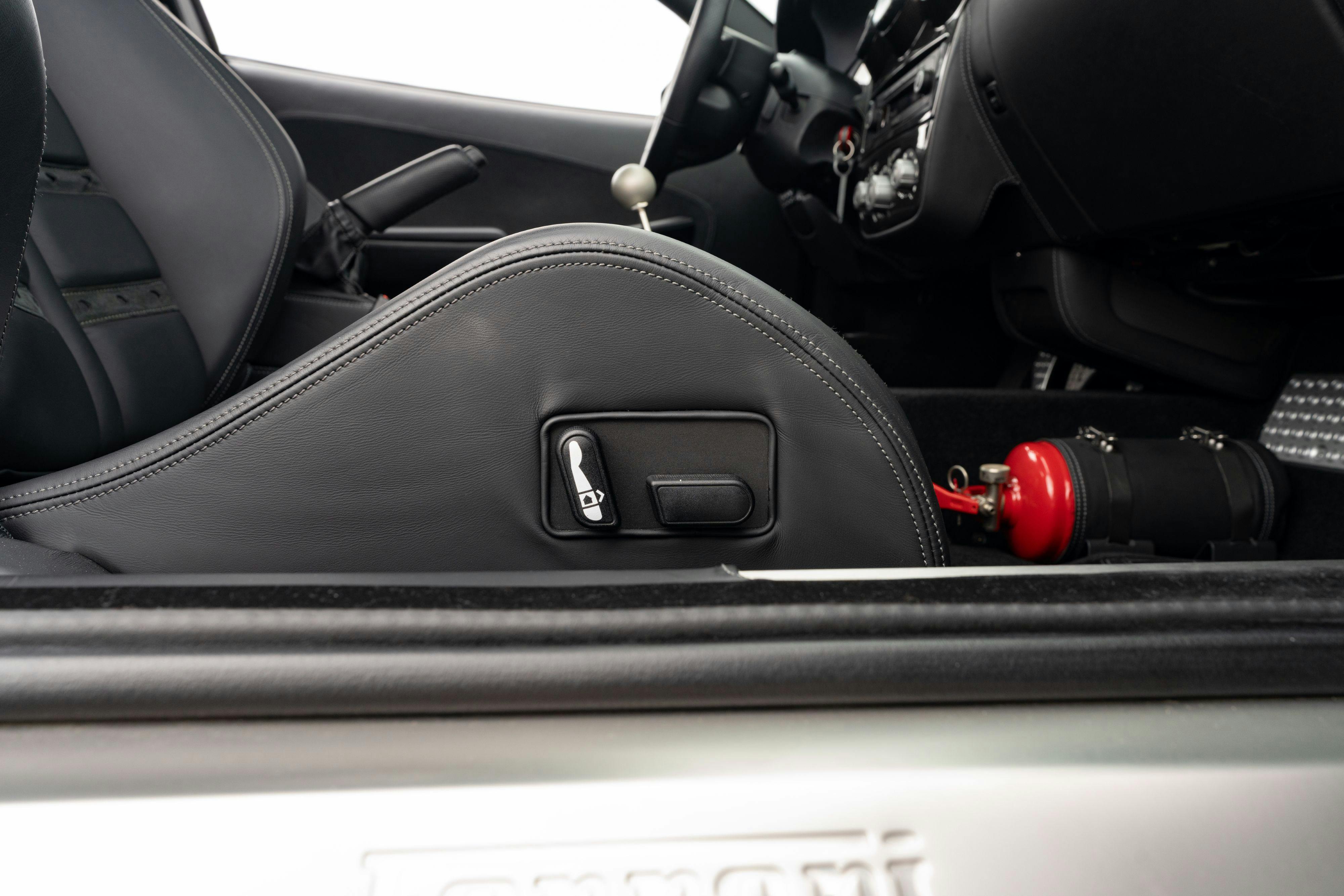 2008 Ferrari F430 interior in Grigio Silverstone on Black in Lakeway, TX.