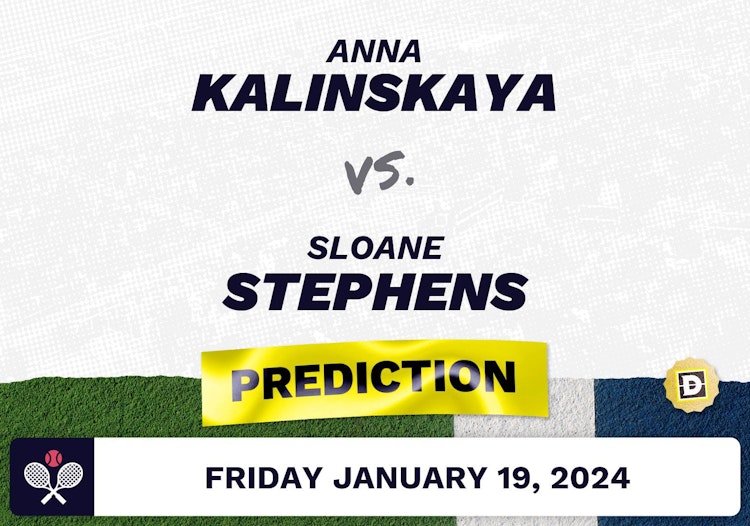 Anna Kalinskaya vs. Sloane Stephens Prediction, Odds, Picks for Australian Open 2024