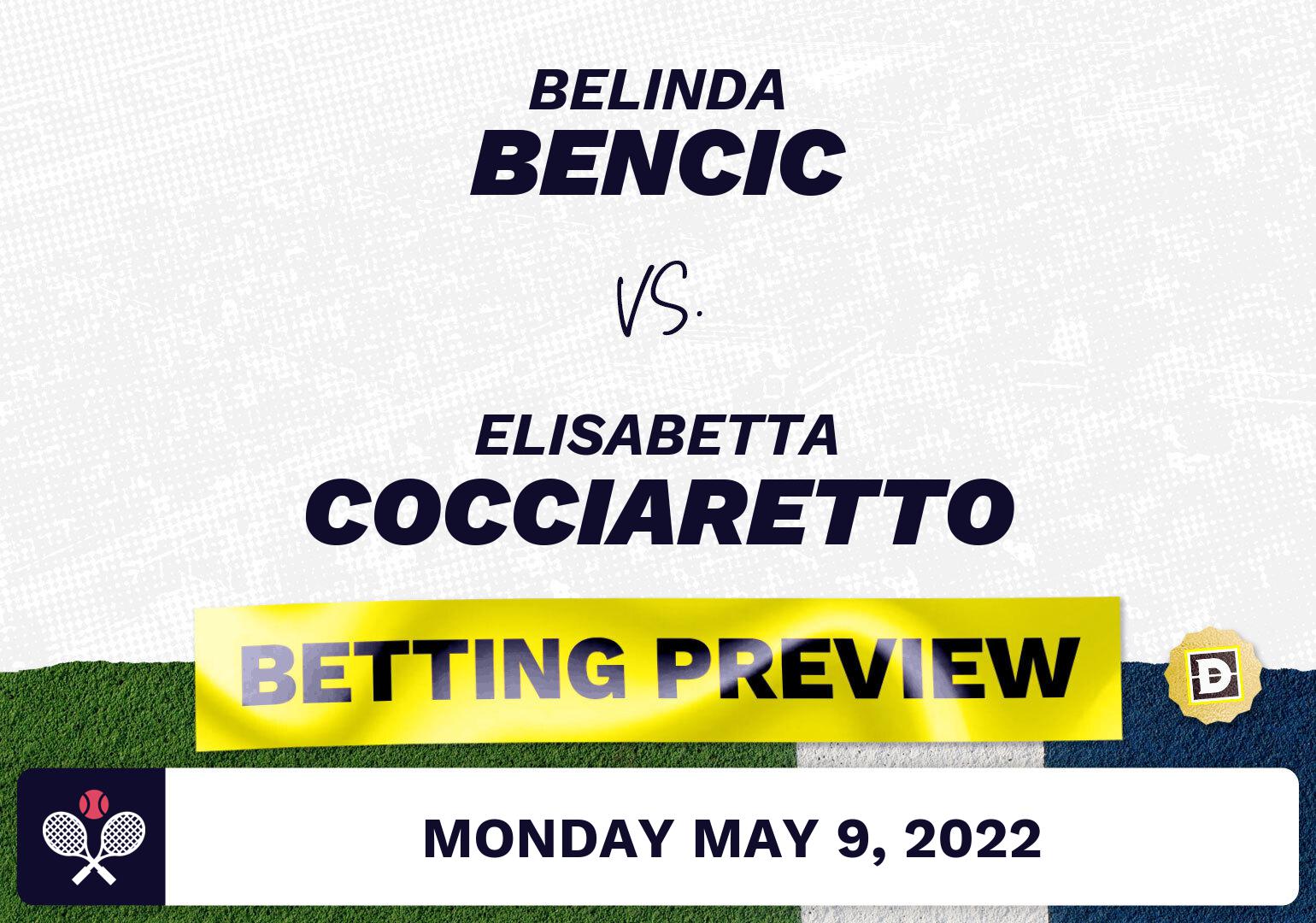 Belinda Bencic vs. Elisabetta Cocciaretto Predictions - May 9, 2022