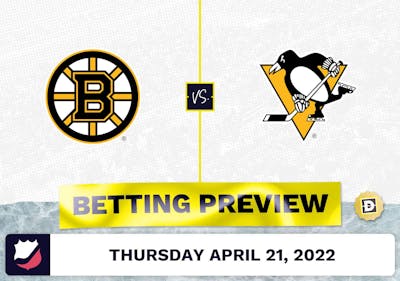 Bruins vs. Penguins Prediction and Odds - Apr 21, 2022