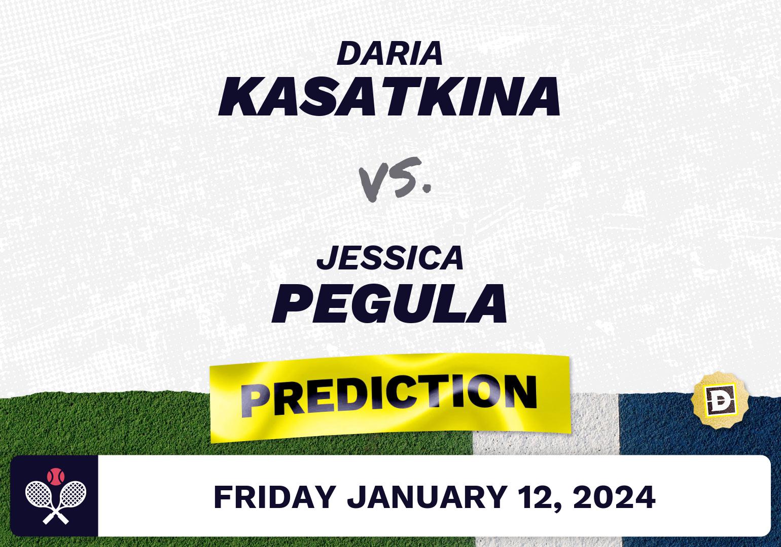 Daria Kasatkina vs. Jessica Pegula Prediction, Odds, Picks WTA Adelaide 1 2024