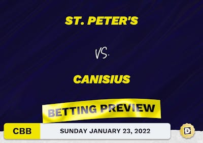 St. Peter's vs. Canisius CBB Predictions and Odds - Jan 23, 2022