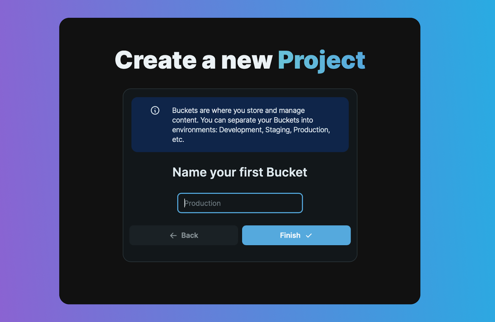 Create Bucket image