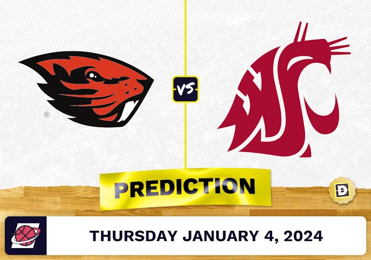 Oregon State vs. Washington State Prediction, Odds, College Basketball Picks  [1/4/2024]