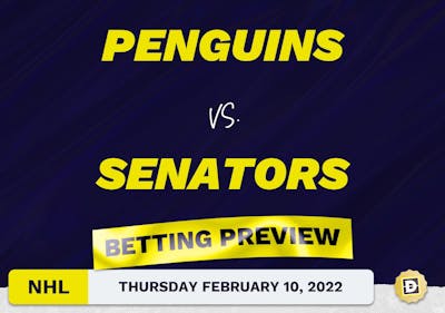 Penguins vs. Senators Predictions and Odds - Feb 10, 2022