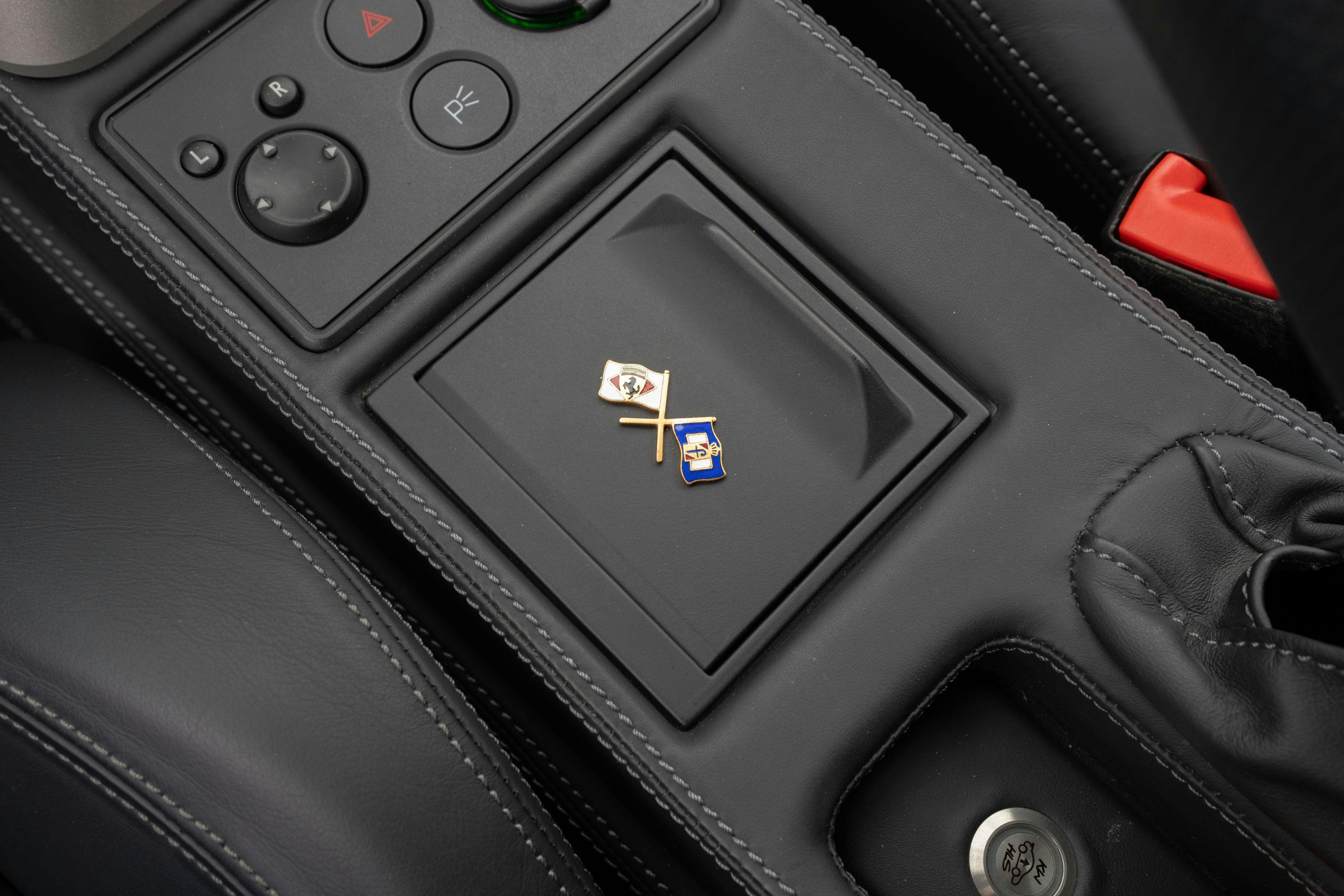 2008 Ferrari F430 interior in Grigio Silverstone on Black in Lakeway, TX.