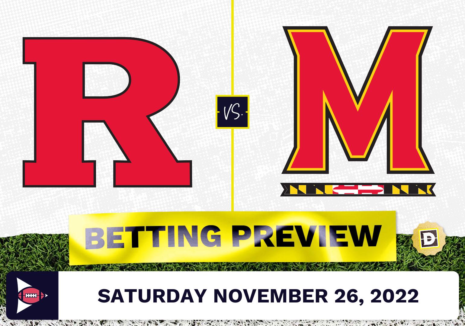 Rutgers vs. Maryland CFB Prediction and Odds - Nov 26, 2022