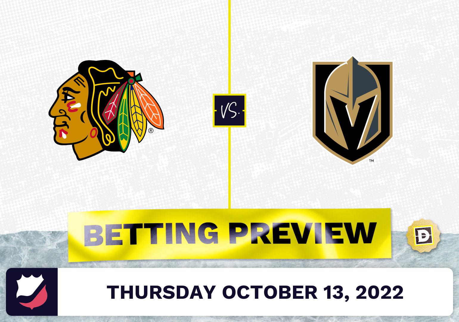 Blackhawks vs. Golden Knights Prediction and Odds - Oct 13, 2022