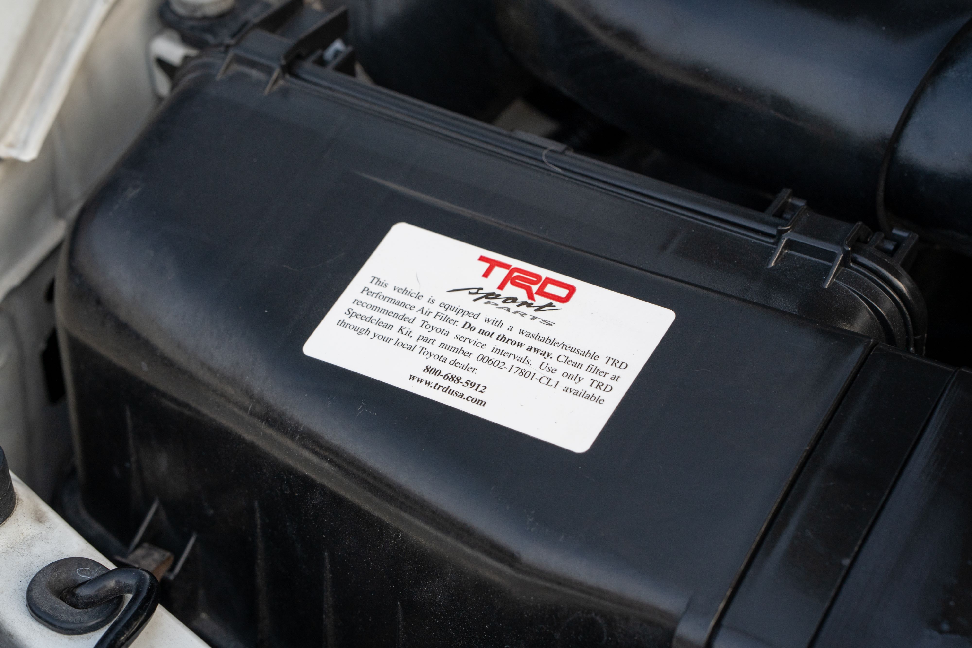 TRD air filter on a MK4 Toyota Supra in Austin, TX.