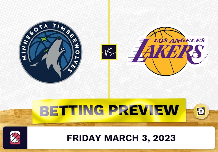 Timberwolves vs. Lakers Prediction and Odds - Mar 3, 2023