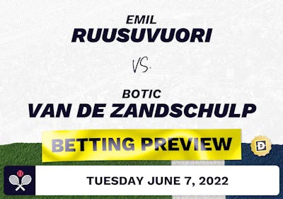 Emil Ruusuvuori vs. Botic Van de Zandschulp Predictions - Jun 7, 2022