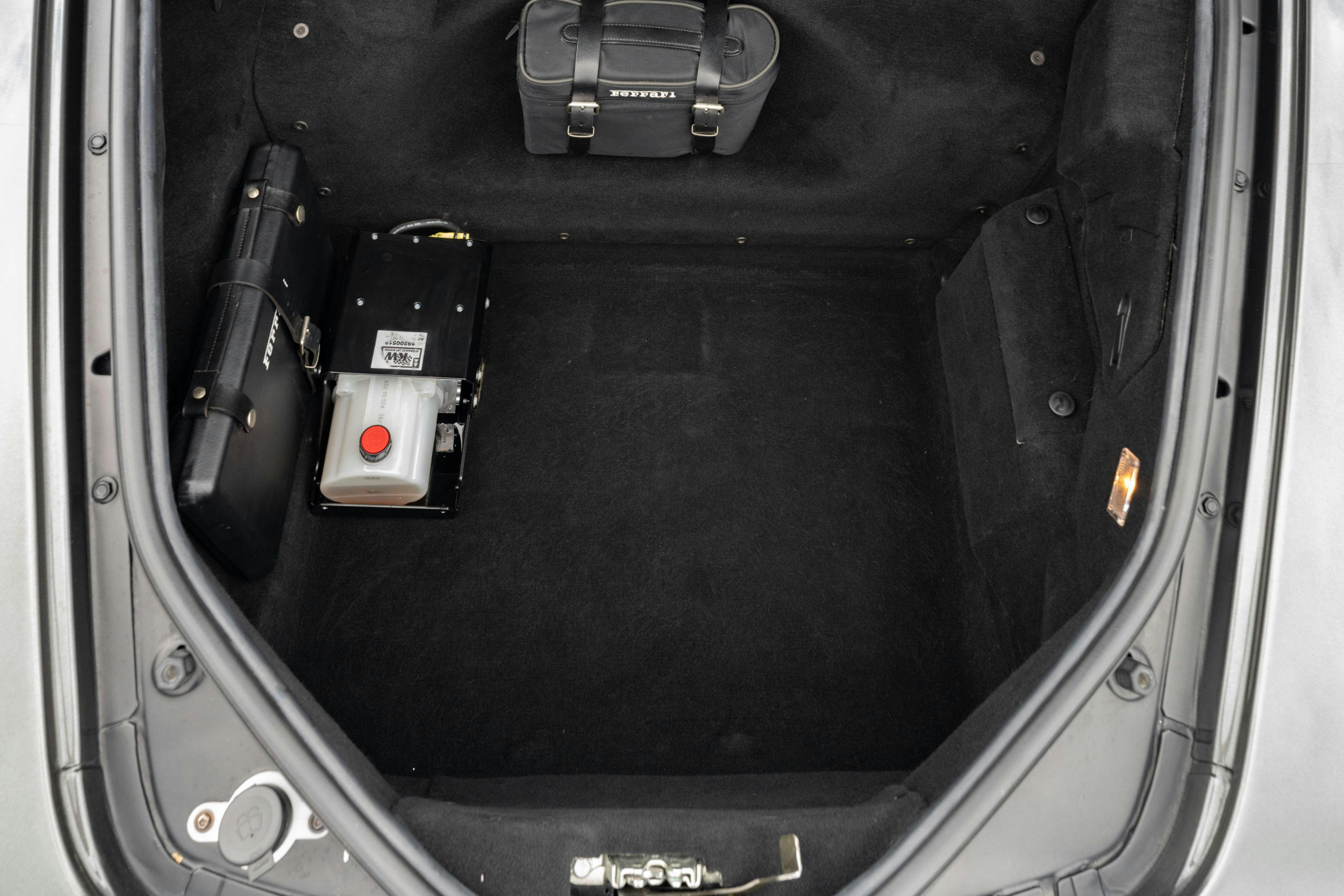 2008 Ferrari F430 trunk in Grigio Silverstone on Black in Lakeway, TX.