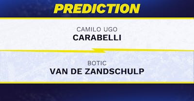 Camilo Ugo Carabelli vs. Botic Van de Zandschulp Prediction, Odds, Picks for ATP Swedish Open 2025