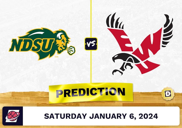 North Dakota State vs. Eastern Washington Prediction, Odds, College Basketball Picks  [1/6/2024]