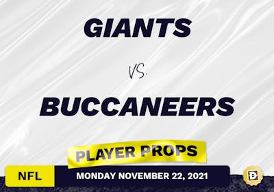 Giants vs. Buccaneers Projected Player Stats - Nov 22, 2021