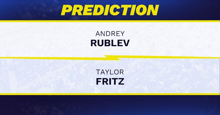Andrey Rublev vs Taylor Fritz Tennis Prediction.