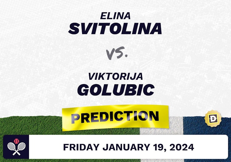 Elina Svitolina vs. Viktorija Golubic Prediction, Odds, Picks for Australian Open 2024