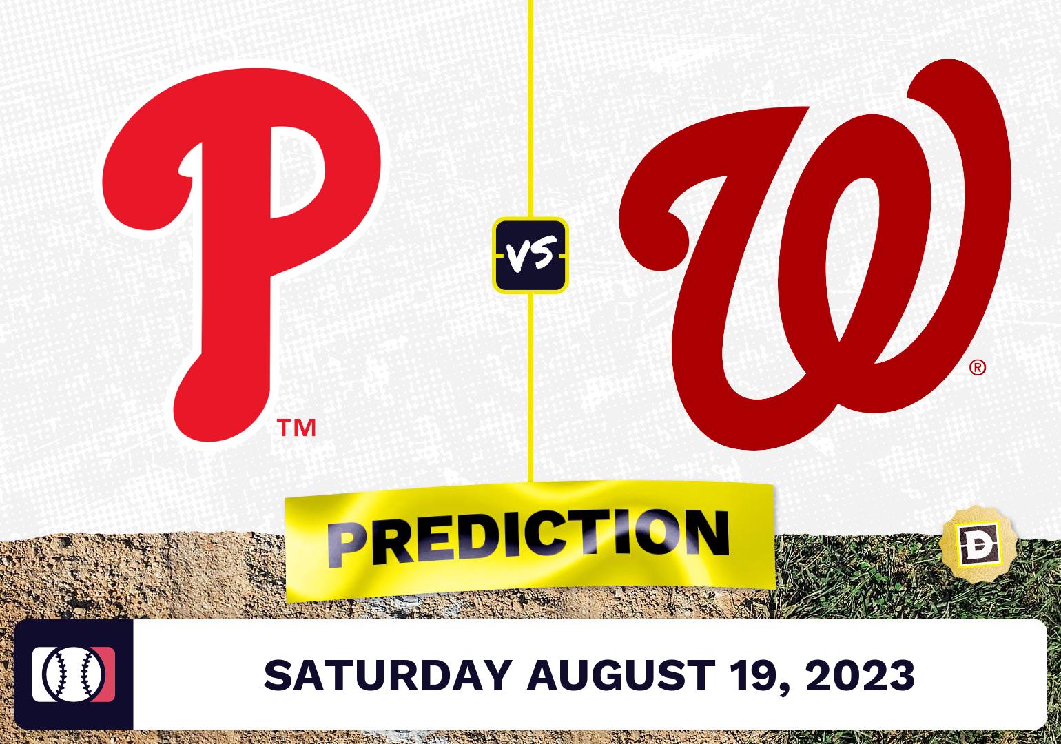 Phillies vs. Nationals Prediction for MLB Saturday [8/19/2023]
