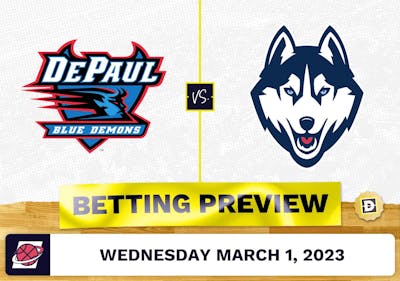 DePaul vs. Connecticut CBB Prediction and Odds - Mar 1, 2023