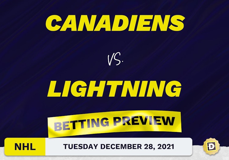 Canadiens vs. Lightning Predictions and Odds - Dec 28, 2021