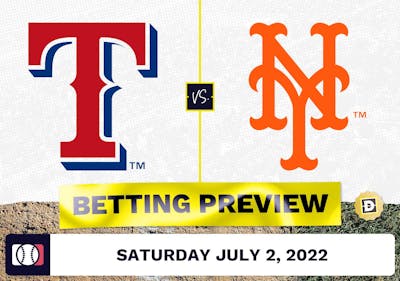 Rangers vs. Mets Prediction and Odds - Jul 2, 2022