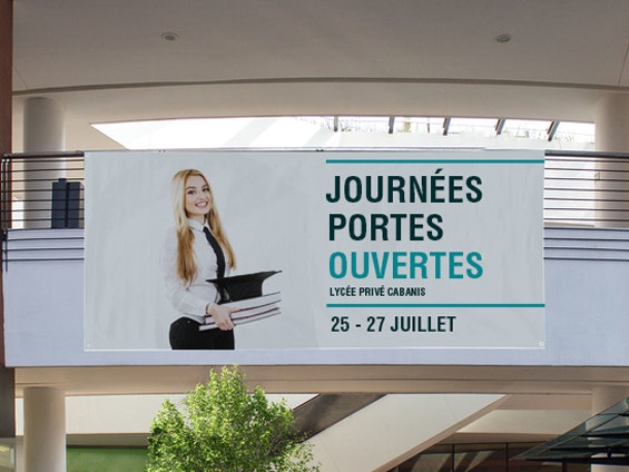 Support bâche intérieure M1 avec oeillets et tenseurs élastiques