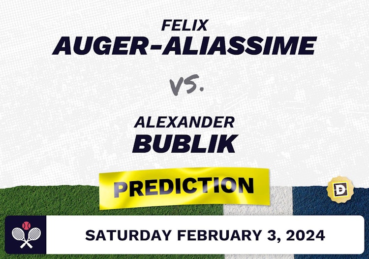 Felix Auger-Aliassime vs. Alexander Bublik Prediction, Odds, Picks for ATP Montpellier 2024