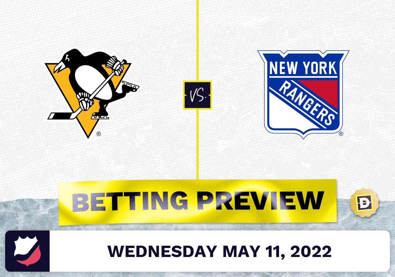 Penguins vs. Rangers Prediction and Odds - May 11, 2022