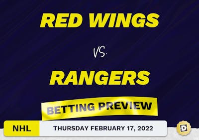 Red Wings vs. Rangers Predictions and Odds - Feb 17, 2022