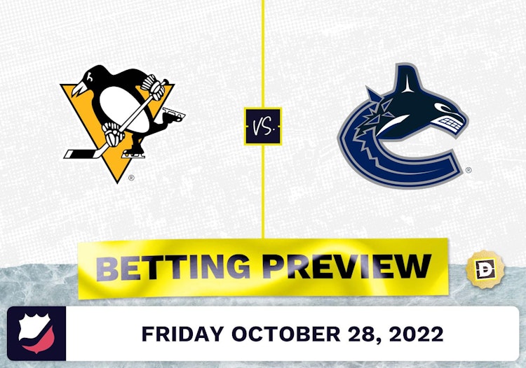 Penguins vs. Canucks Prediction and Odds - Oct 28, 2022