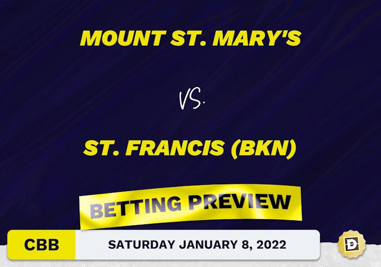 Mount St. Mary's vs. St. Francis (BKN) CBB Predictions and Odds - Jan 8, 2022