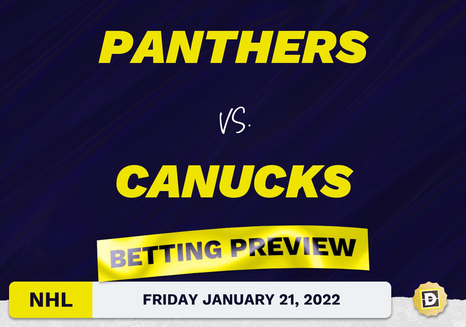 Panthers vs. Canucks Predictions and Odds - Jan 21, 2022