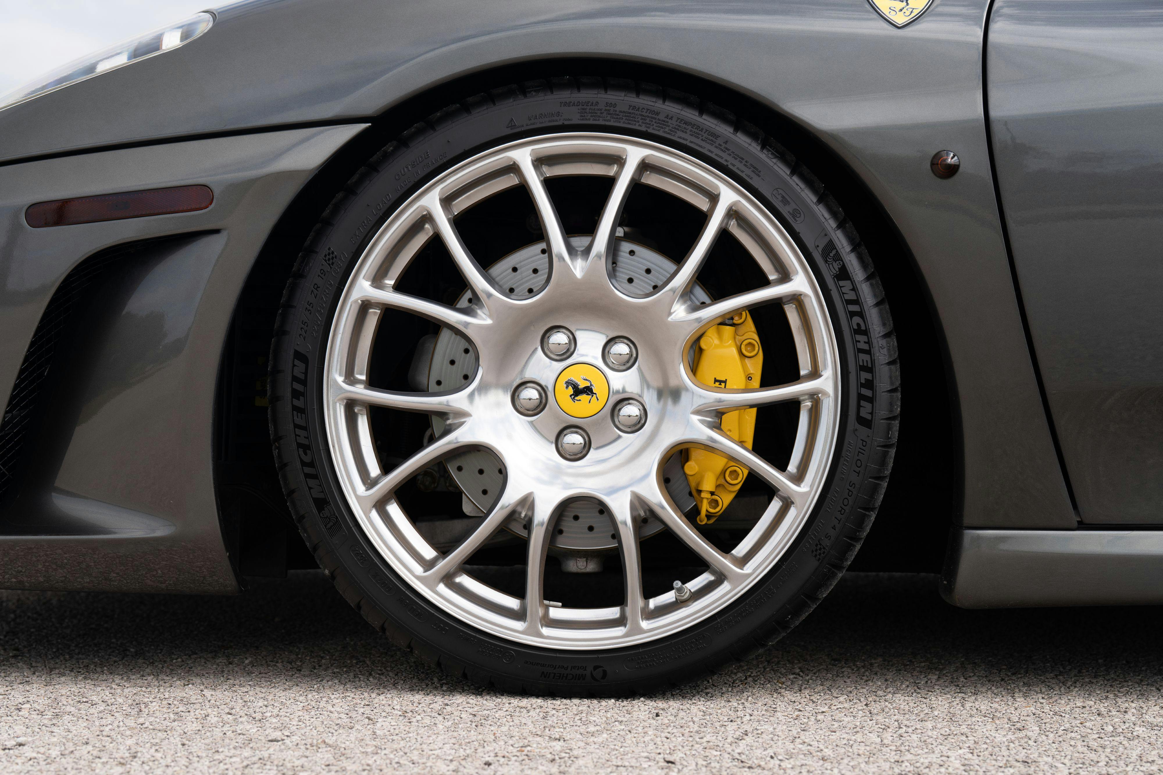 2008 Ferrari F430 in Grigio Silverstone on Black in Lakeway, TX with Challenge wheels.