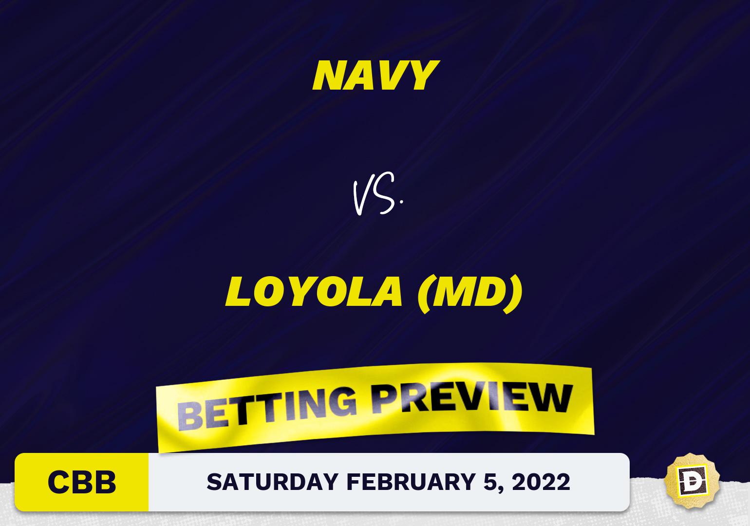 Navy vs. Loyola (MD) CBB Predictions and Odds - Feb 5, 2022