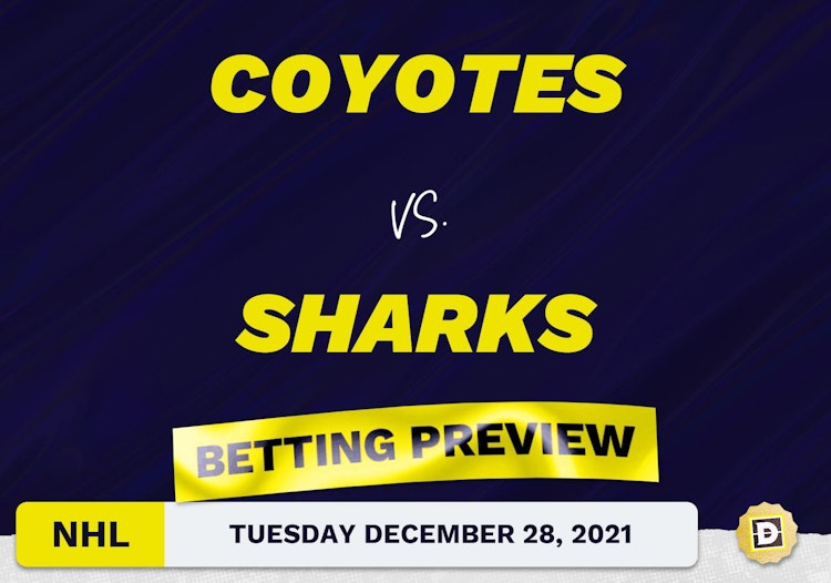Coyotes vs. Sharks Predictions and Odds - Dec 28, 2021