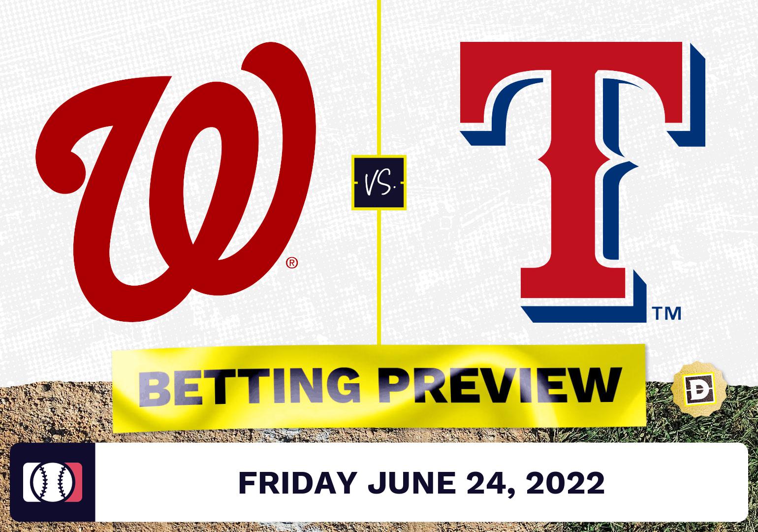 Nationals vs. Rangers Prediction and Odds - Jun 24, 2022