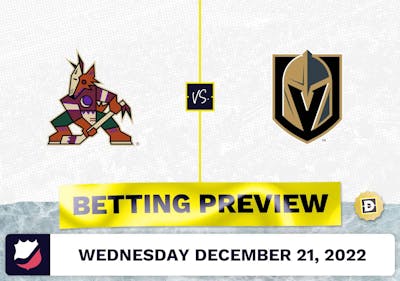 Coyotes vs. Golden Knights Prediction and Odds - Dec 21, 2022