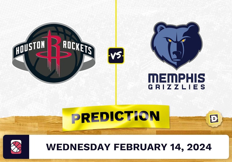 Houston Rockets vs. Memphis Grizzlies Prediction, Odds, NBA Picks [2/14/2024]