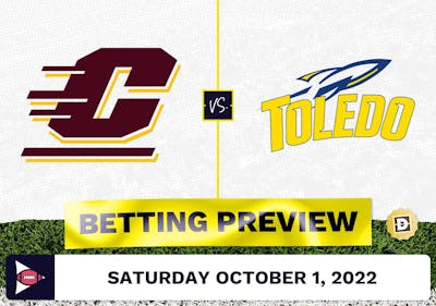 Central Michigan vs. Toledo CFB Prediction and Odds - Oct 1, 2022