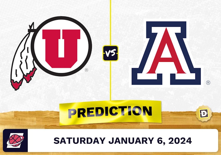 Utah vs. Arizona Prediction, Odds, College Basketball Picks  [1/6/2024]