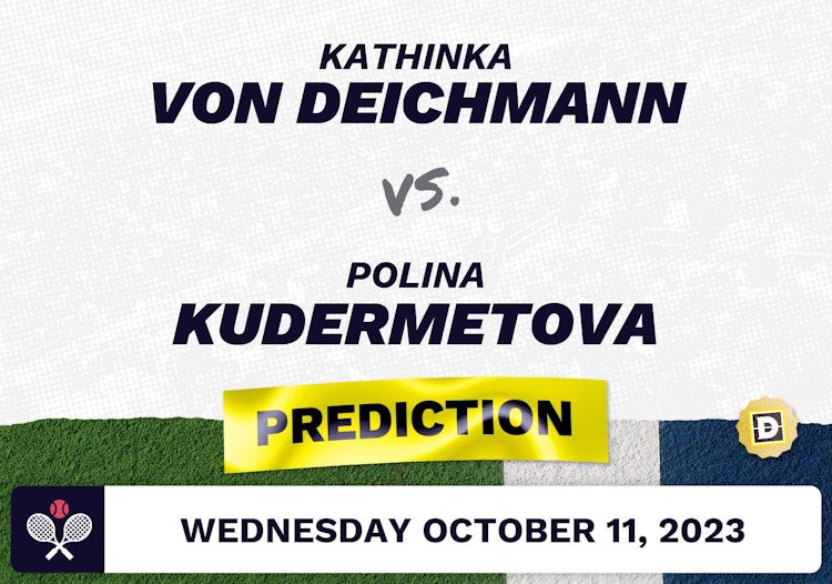 Kathinka von Deichmann vs. Polina Kudermetova Prediction - WTA Seoul 2023