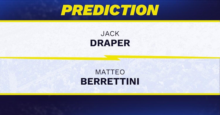 Jack Draper vs Matteo Berrettini Tennis Prediction.