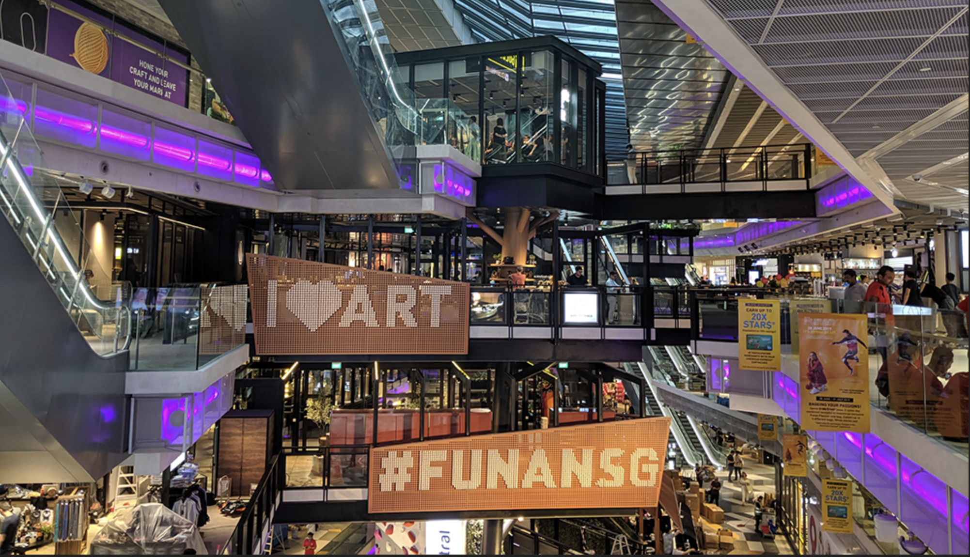 Funan Mall's interior
