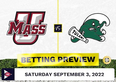 Massachusetts vs. Tulane CFB Prediction and Odds - Sep 3, 2022