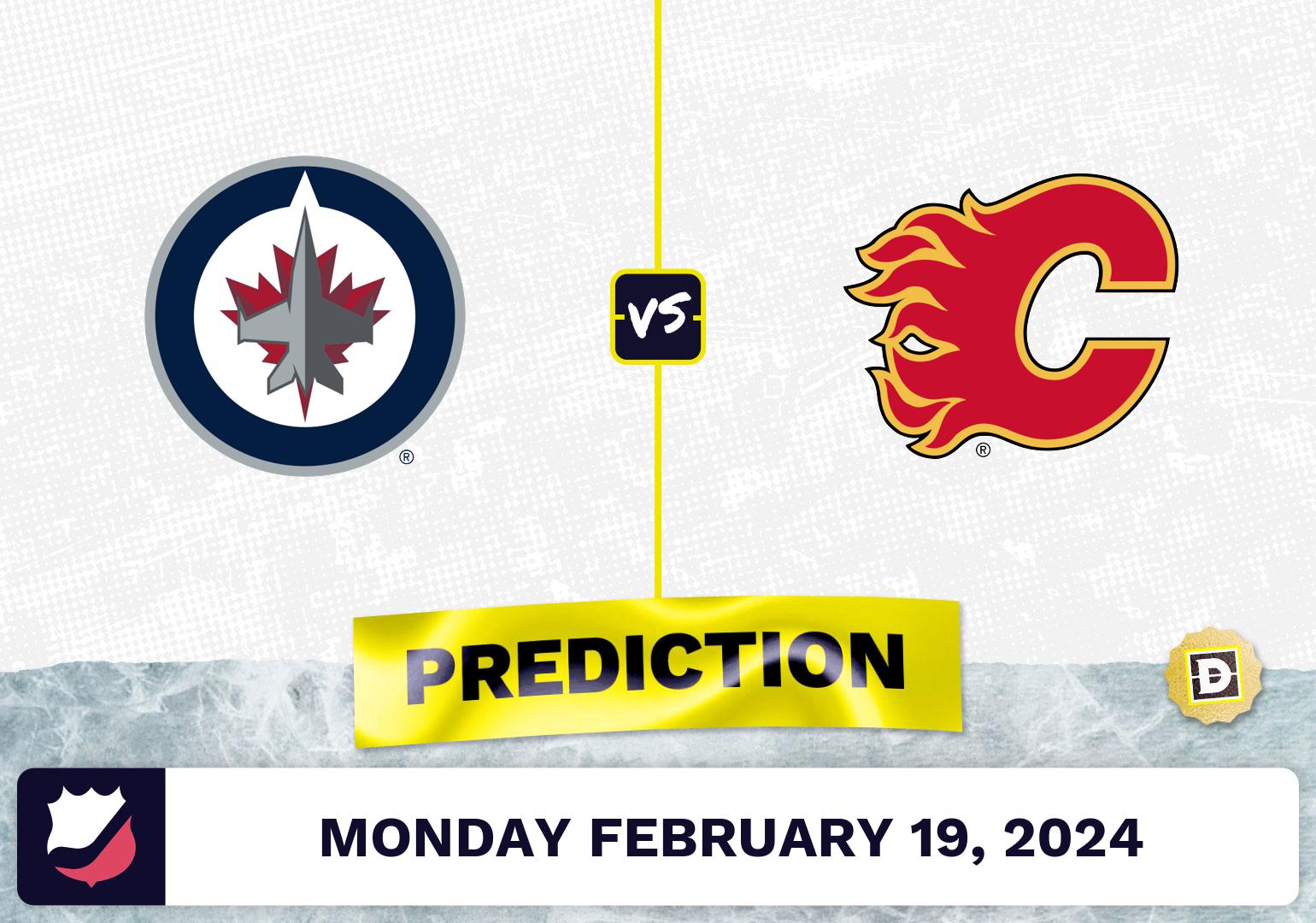 Winnipeg Jets Vs. Calgary Flames Prediction, Odds, NHL Picks [2/19/2024]