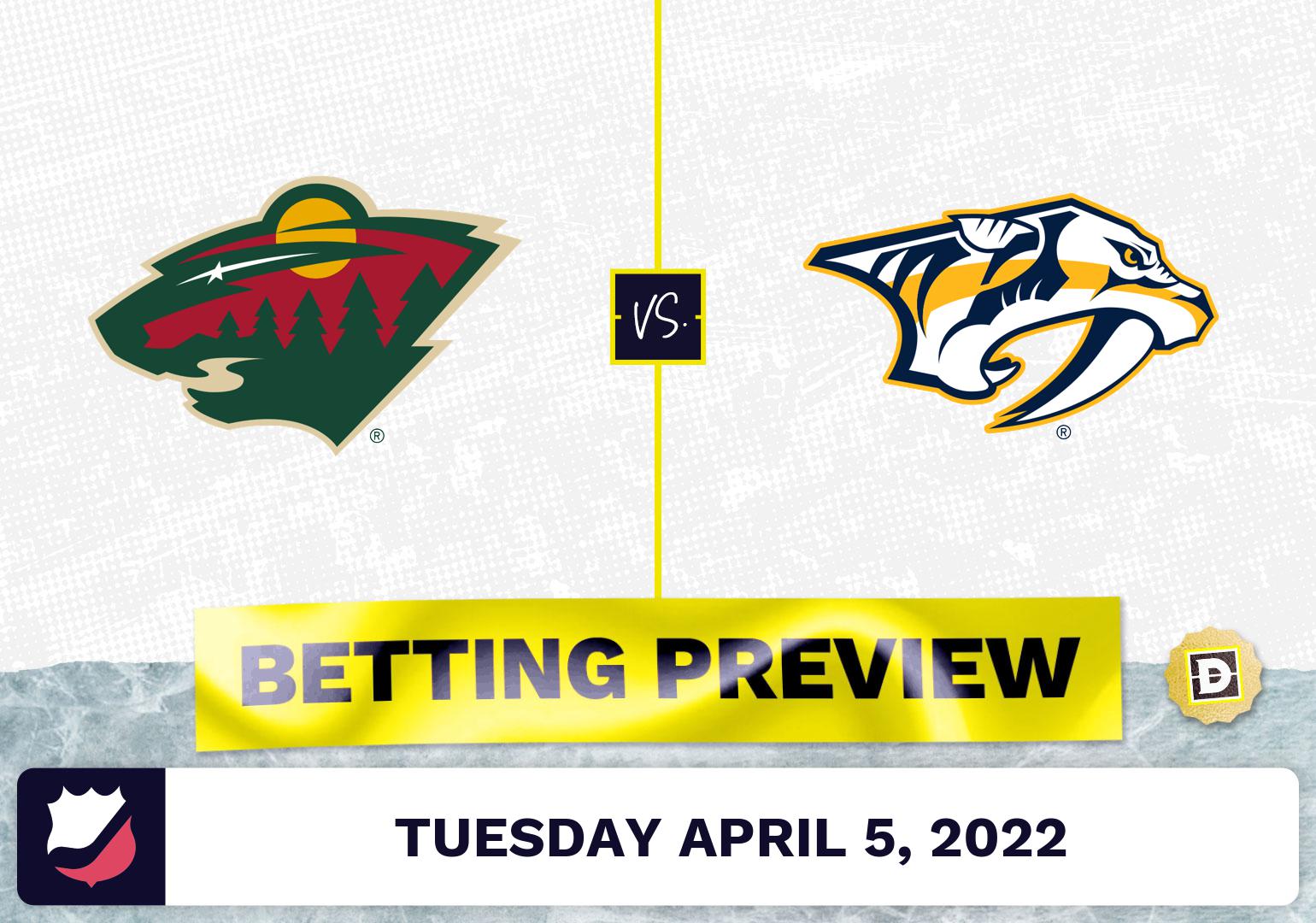 Wild vs. Predators Prediction and Odds - Apr 5, 2022