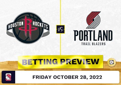 Rockets vs. Trail Blazers Prediction and Odds - Oct 28, 2022