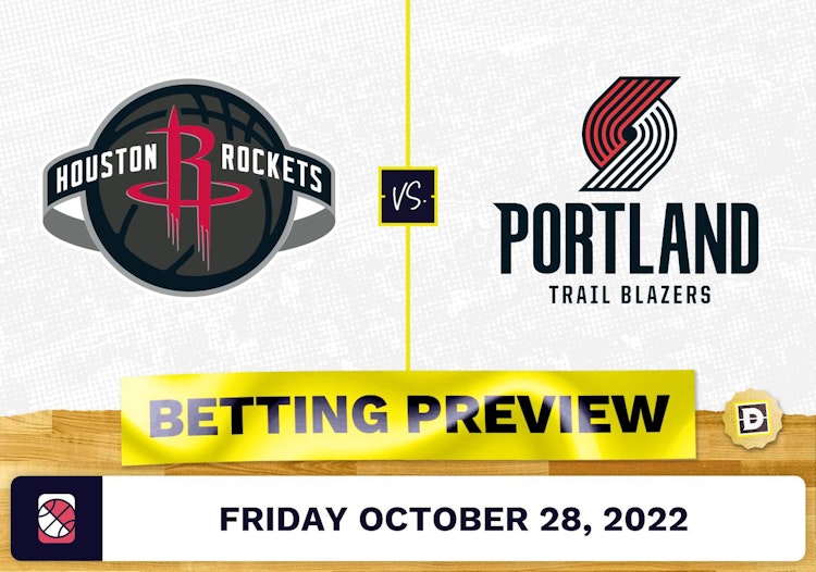 Rockets vs. Trail Blazers Prediction and Odds - Oct 28, 2022