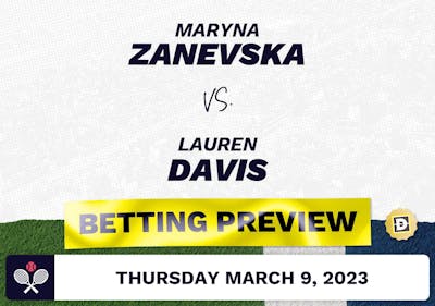 Maryna Zanevska vs. Lauren Davis Predictions - Mar 9, 2023